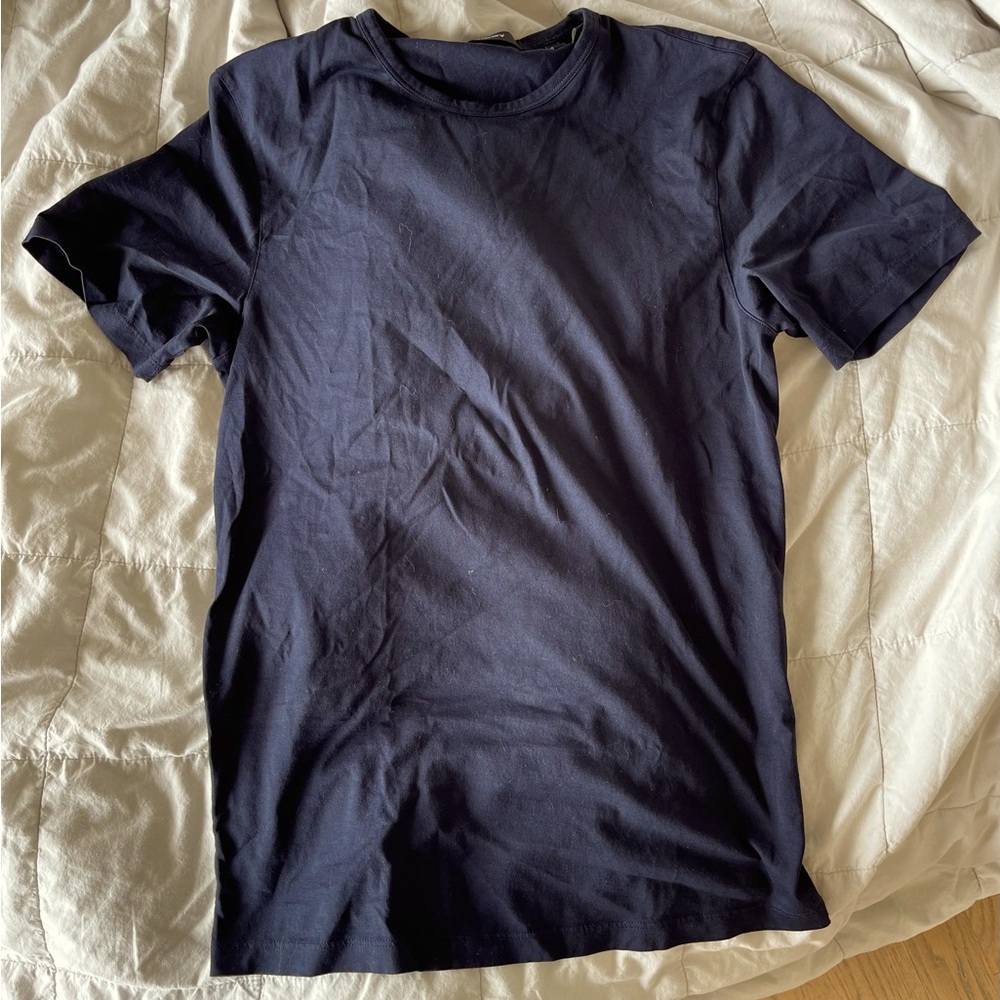 Theory XS T Shirt Black Stretch Cotton